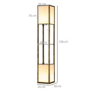 Homcom Shelf Floor Lamp with Dual Light Homcom Shelf Floor Lamp w/ Dual Light - Image 2 of 8