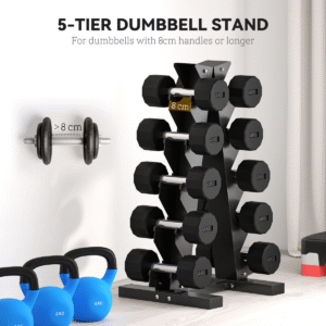 Sportnow 5-Tier Dumbbell Rack Stand - Image 3 of 8
