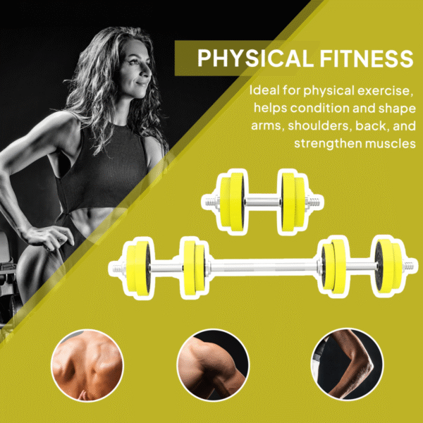 Homcom Barbell & Dumbbell Set 20kgs - Image 3 of 7