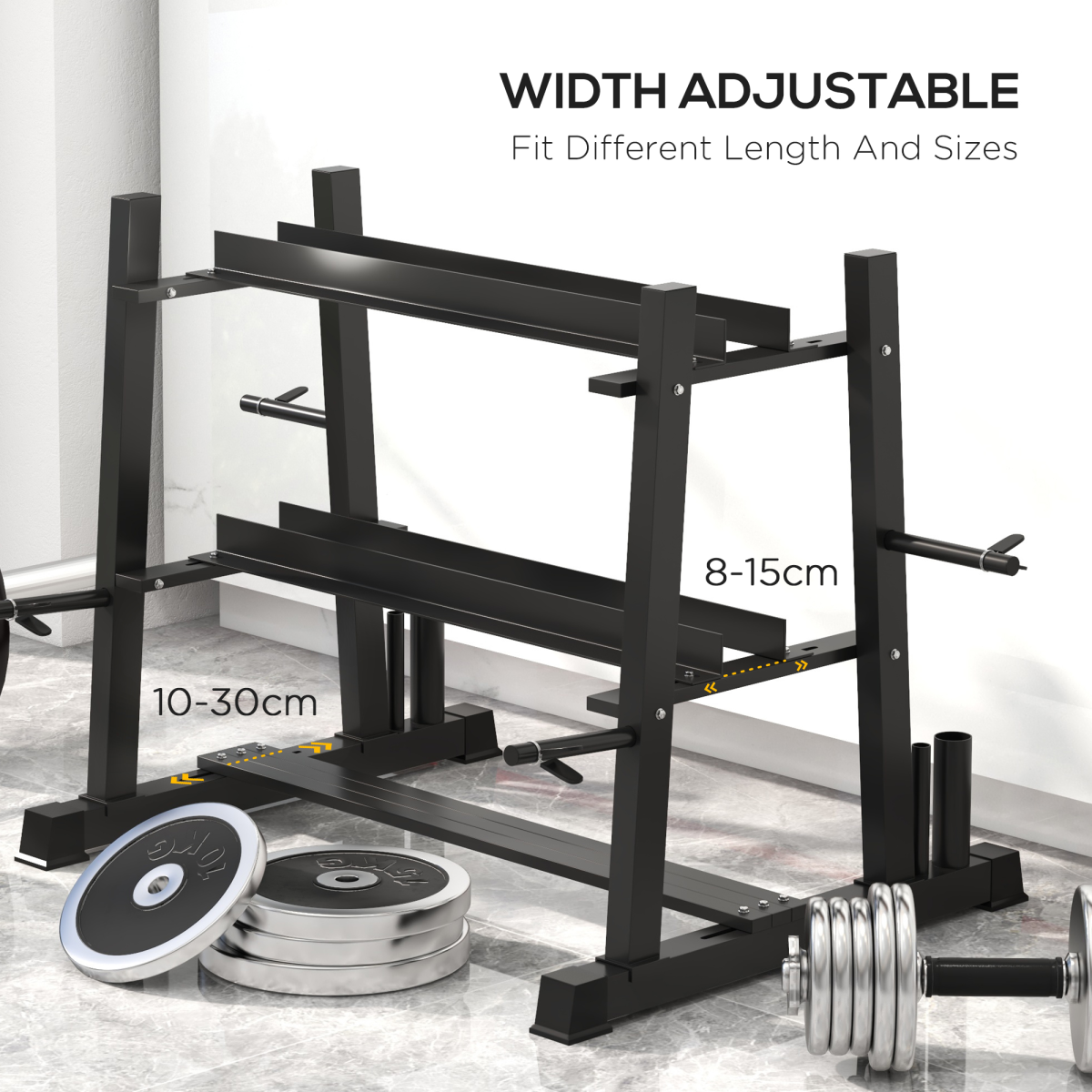 Sportnow 3-Tier Dumbbell Rack (Rack Only) – Image 3 of 7 Sportnow 3-Tier Dumbbell Rack (Rack Only) - Image 3 of 7