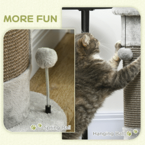 PawHut 58cm Corner Cat Scratching Post - Image 3 of 8