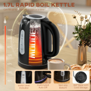 Homcom Rapid Boil Jug Kettle & Toaster Set – Image 3 of 7