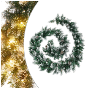 vidaXL Christmas Garland with LED Lights