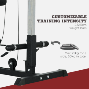 Sportnow Multi Gym Pull Up Station & Power Cage Sportnow Multi Gym Pull Up Station & Power Cage - Image 4 of 7