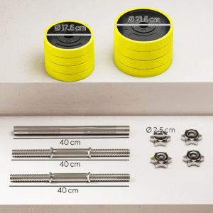 Homcom Barbell & Dumbbell Set 20kgs - Image 4 of 7