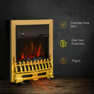 Homcom LED Flame Electric Fire Place 2000W - Image 5 of 8