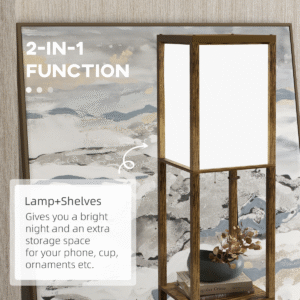 Homcom Shelf Floor Lamp with Dual Light Homcom Shelf Floor Lamp w/ Dual Light - Image 4 of 8