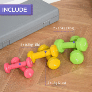 Homcom 6kg Dumbbell Weights Set Homcom 6kg Dumbbell Weights Set - Image 4 of 7