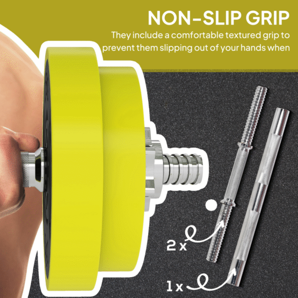 Homcom Barbell & Dumbbell Set 20kgs - Image 6 of 7