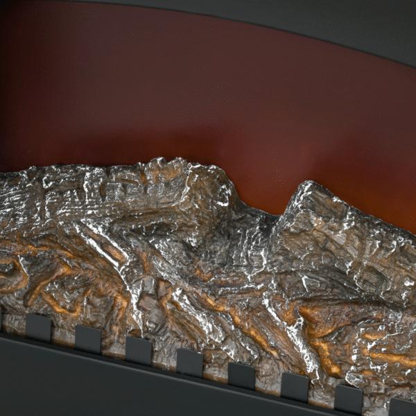 Homcom Electric Fireplace LED Flame Effect - Image 6 of 8