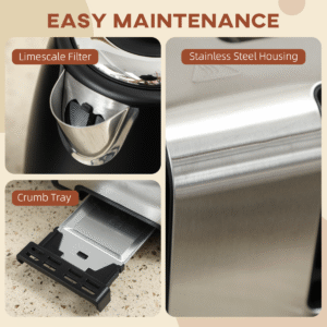 Homcom Quick Boil Kettle & 4 Slice Toaster - Image 6 of 8