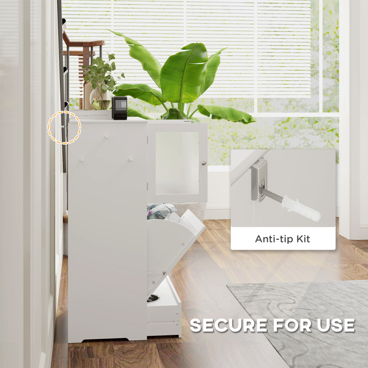 PawHut Dog Feeding Station w/ 2 Cabinets – Image 7 of 7 PawHut Dog Feeding Station w/ 2 Cabinets - Image 7 of 7