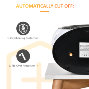 Homcom Freestanding Electric Fireplace Flame Effect - Image 7 of 8