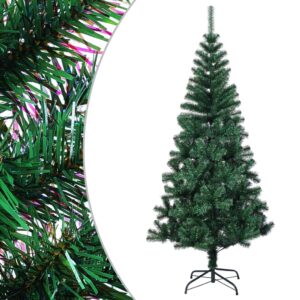 vidaXL Artificial Christmas Tree w/ Iridescent Tips, Green, 120 x 65cm - Image 1 of 1