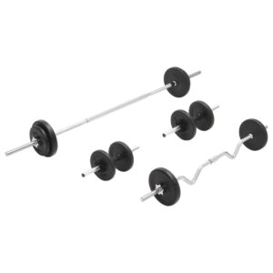 vidaXL Barbell and Dumbbell Set 30kg vidaXL Barbell and Dumbbell Set 30kg - Image 2 of 5