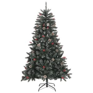 vidaXL Artificial Christmas Tree w/ Stand - Image 2 of 5