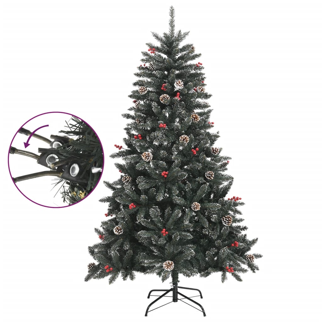 vidaXL Artificial Christmas Tree w/ Stand – Image 3 of 5 vidaXL Artificial Christmas Tree w/ Stand - Image 3 of 5