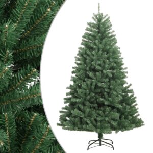 vidaXL Artificial Hinged Christmas Tree w/ Stand, Green, 120cm - Image 1 of 1