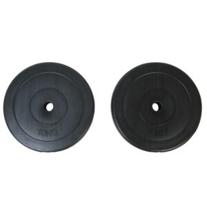 vidaXL Weight Plates 2 x 10kg - Image 1 of 2