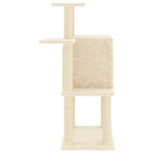 vidaXL Cat Tree w/ Sisal Scratching Posts 97cm - Image 4 of 5