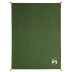 vidaXL Picnic Blanket with Pegs 205x155cm vidaXL Picnic Blanket w/ Pegs 205x155cm, Green - Image 2 of 5