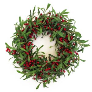 Leaf 60cm Large Luxury Christmas Mistletoe Wreath - Image 6 of 7