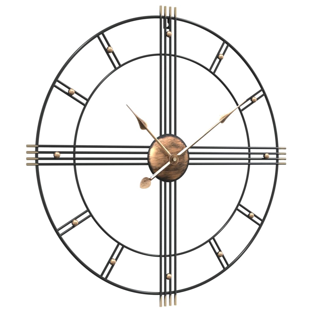 vidaXL Wall Clock Black Ø60cm Iron – Image 3 of 5 vidaXL Wall Clock Black Ø60cm Iron - Image 3 of 5