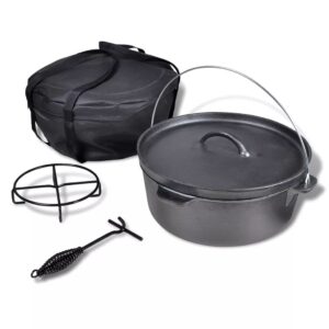 vidaXL Dutch Oven 11.3L including Accessories - Image 1 of 5