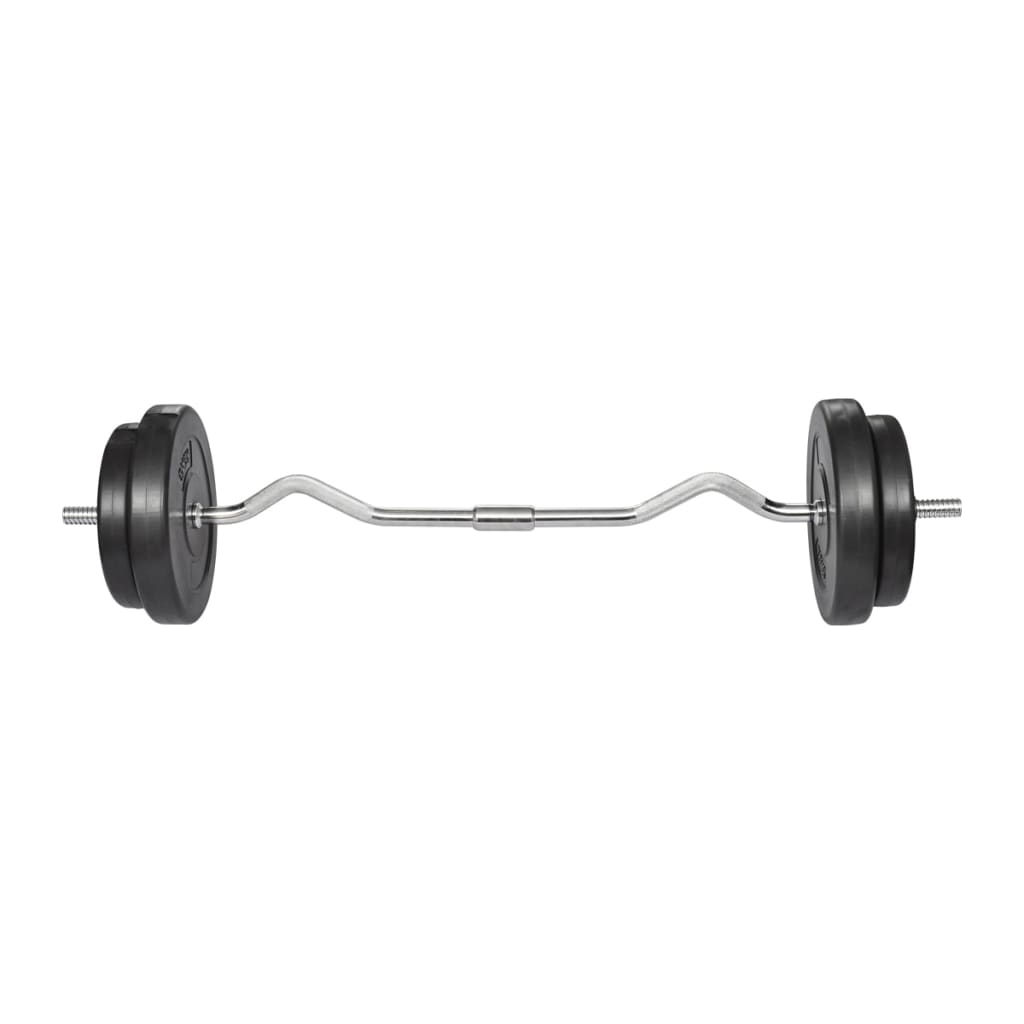 vidaXL Curl Bar w/ Weights 30kg - Image 1 of 4 vidaXL Curl Bar with Weights 30kg
