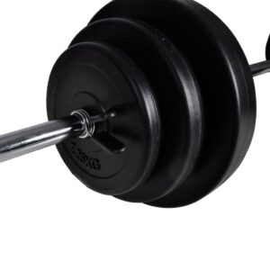 vidaXL Barbell +2 Dumbbell Set 30.5kg - Image 2 of 3