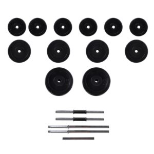 vidaXL Barbell +2 Dumbbell Set 30.5kg - Image 3 of 3