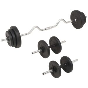 vidaXL Barbell and Dumbbell Set 30 kg vidaXL Barbell and Dumbbell Set 30 kg - Image 2 of 5