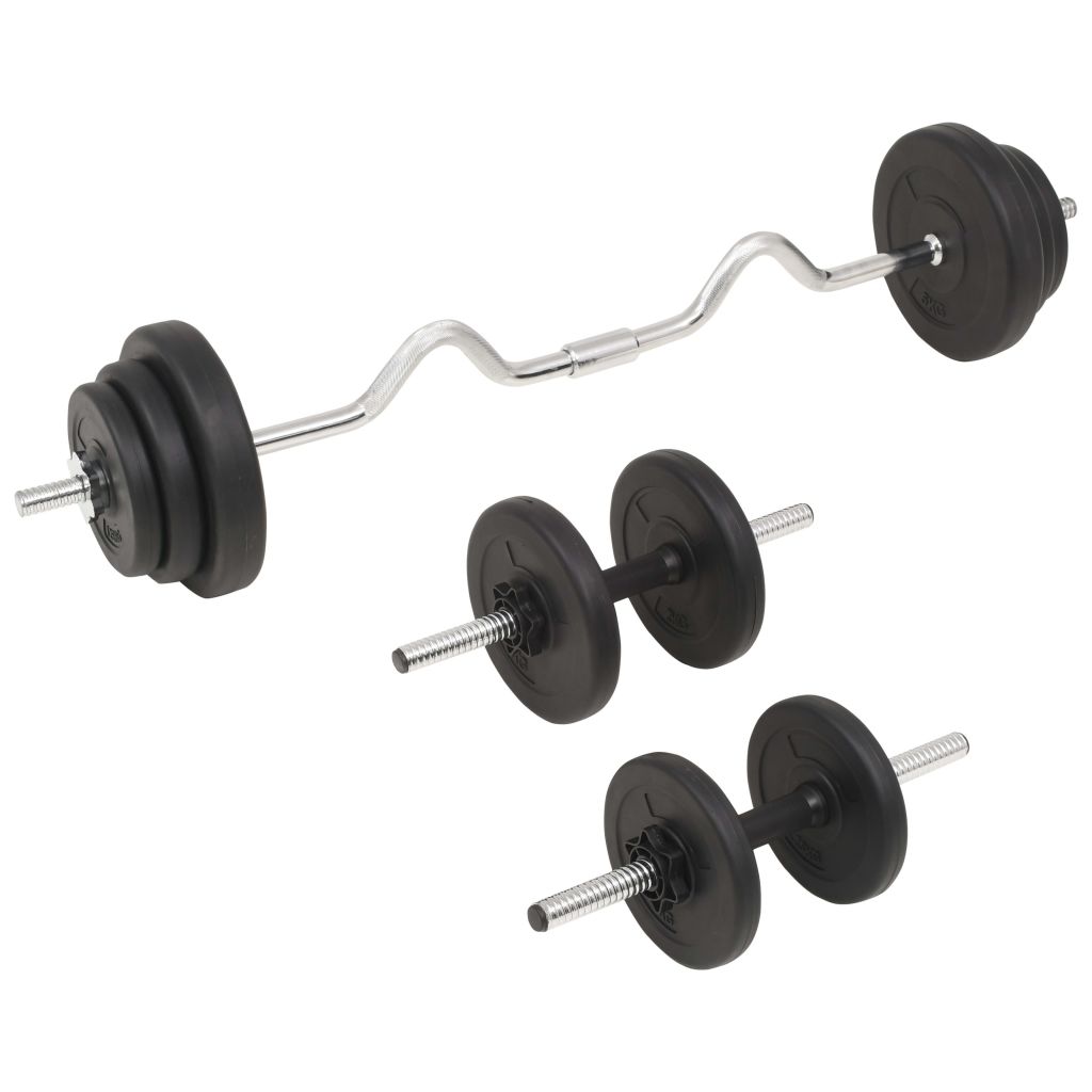 vidaXL Barbell and Dumbbell Set 30 kg – Image 2 of 5 vidaXL Barbell and Dumbbell Set 30 kg - Image 2 of 5