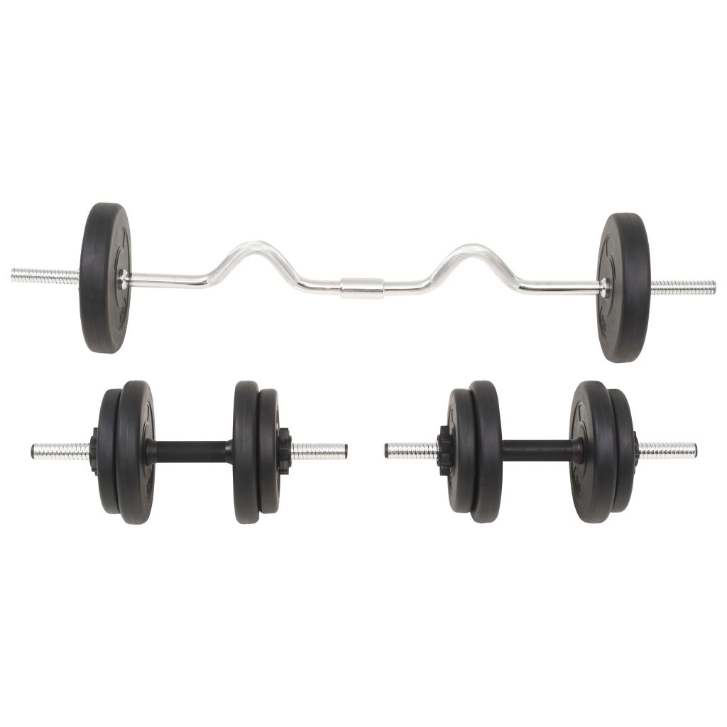 vidaXL Barbell and Dumbbell Set 30 kg – Image 3 of 5 vidaXL Barbell and Dumbbell Set 30 kg - Image 3 of 5