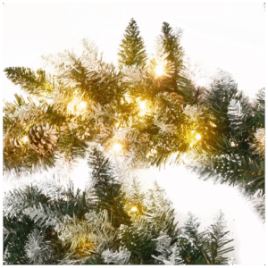 vidaXL Christmas Garland w/ LED Lights - Image 5 of 5