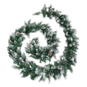 vidaXL Christmas Garland w/ LED Lights - Image 3 of 5