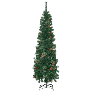 Homcom 5.5FT Artificial Slim Christmas Tree - Image 8 of 8