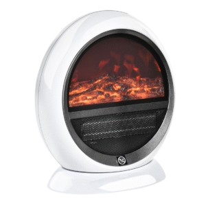 Homcom Freestanding Electric Fireplace Flame Effect - Image 8 of 8