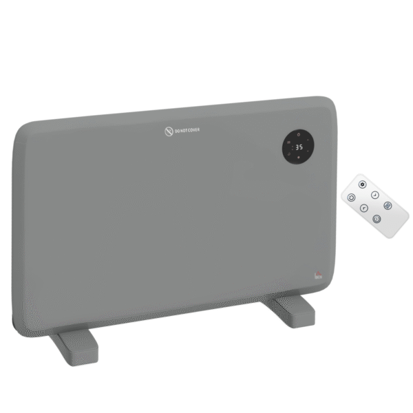Homcom 1200W Electric Convector Heater, Grey - Image 8 of 8