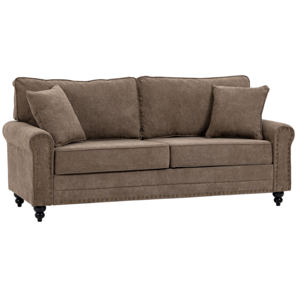 2 Seater Fabric Sofa w/ Nailhead Trim - Image 8 of 8