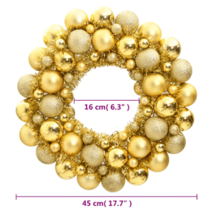 vidaXL Christmas Wreath 45cm Polystyrene - Image 4 of 4
