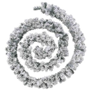 vidaXL Christmas Garland w/ LED Lights 20m - Image 2 of 5