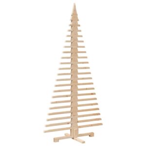 vidaXL Wooden Christmas Tree 180cm Pine Wood - Image 2 of 5