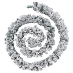 vidaXL Christmas Garland w/ LEDs 5m Green - Image 2 of 5