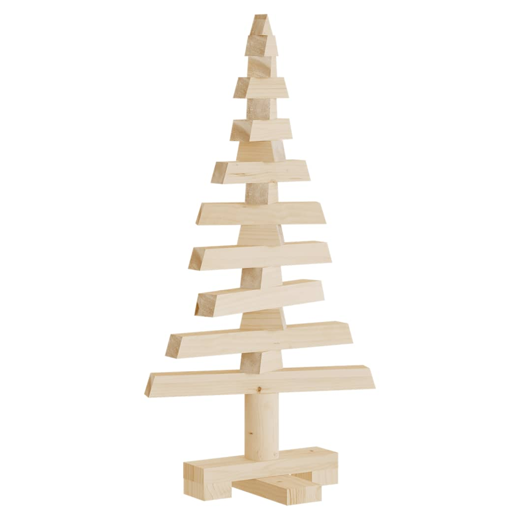 vidaXL Wooden Christmas Tree 60cm Pine Wood – Image 3 of 5 vidaXL Wooden Christmas Tree 60cm Pine Wood - Image 3 of 5