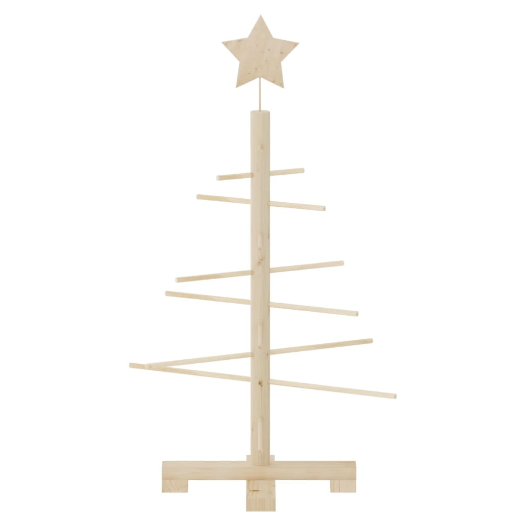 vidaXL Wooden Christmas Tree 75cm Pine Wood – Image 3 of 5 vidaXL Wooden Christmas Tree 75cm Pine Wood - Image 3 of 5