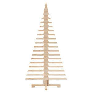 vidaXL Wooden Christmas Tree 150cm Pine Wood - Image 3 of 5