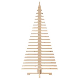 vidaXL Wooden Christmas Tree 180cm Pine Wood - Image 3 of 5