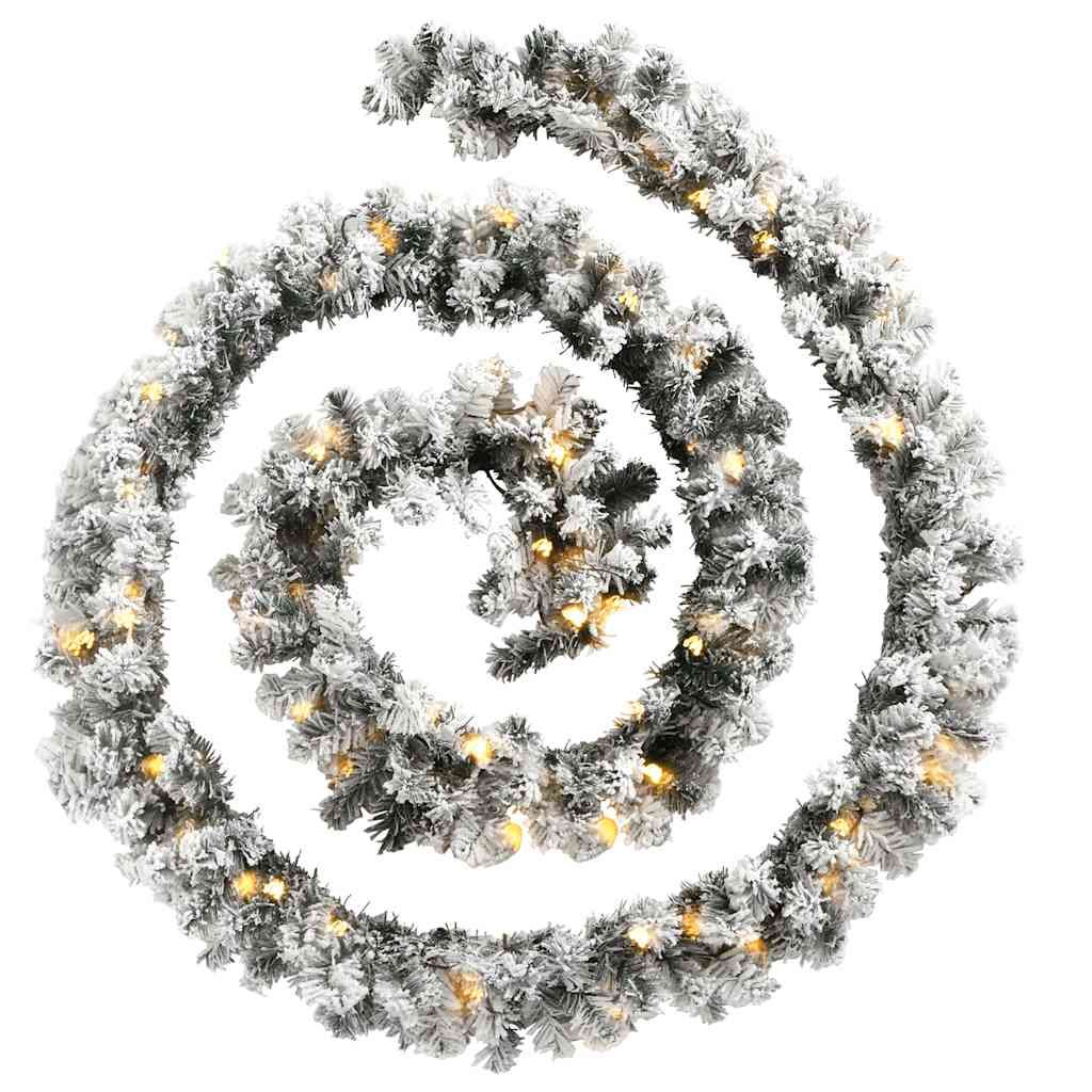 vidaXL Christmas Garland w/ LEDs 5m Green – Image 3 of 5 vidaXL Christmas Garland w/ LEDs 5m Green - Image 3 of 5