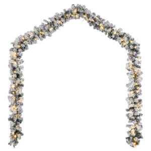 vidaXL Christmas Garland w/ LED Lights 20m - Image 4 of 5